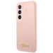 Guess GUHCS23MLSLMGPP S23+ S916 pink/pink hardcase Silicone Script Metal Logo - Cell phone cases and covers<<<HurtelXML
