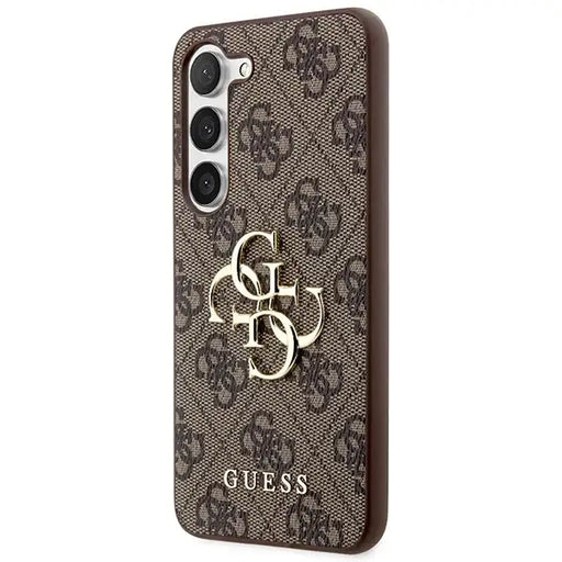 Guess GUHCS23S4GMGBR S23 S911 brown/brown hardcase 4G Big Metal Logo - Cell phone cases and covers<<<HurtelXML