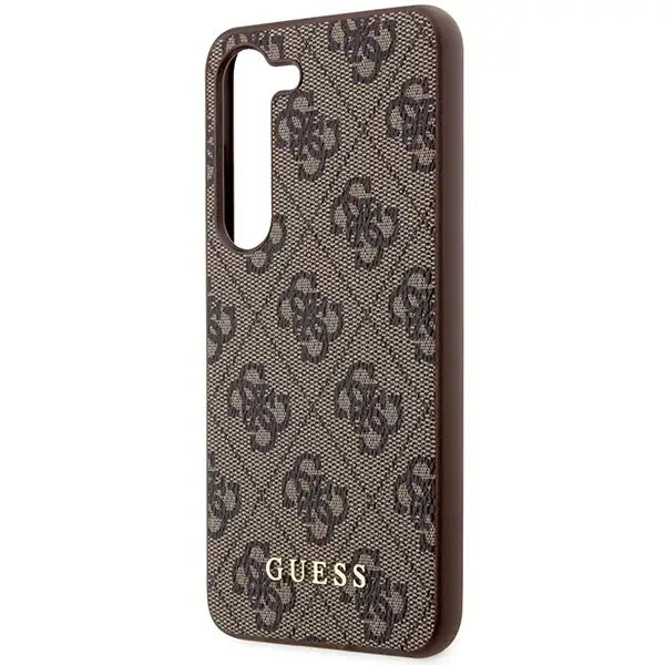 Guess GUHCS23SG4GFBR S23 S911 brown/brown hard case 4G Metal Gold Logo - Cell phone cases and covers<<<HurtelXML