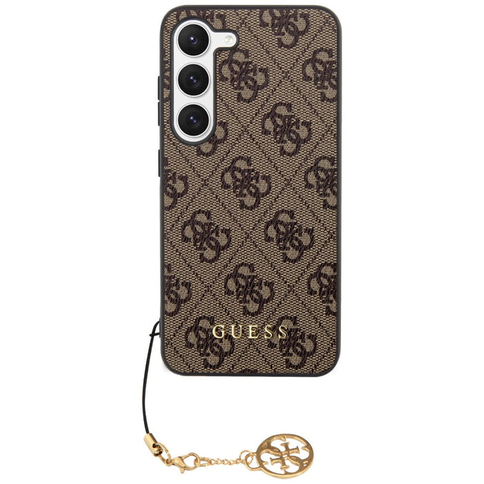 Guess GUHCS23SGF4GBR S23 S911 brown/brown hardcase 4G Charms Collection - Cell phone cases and covers<<<HurtelXML