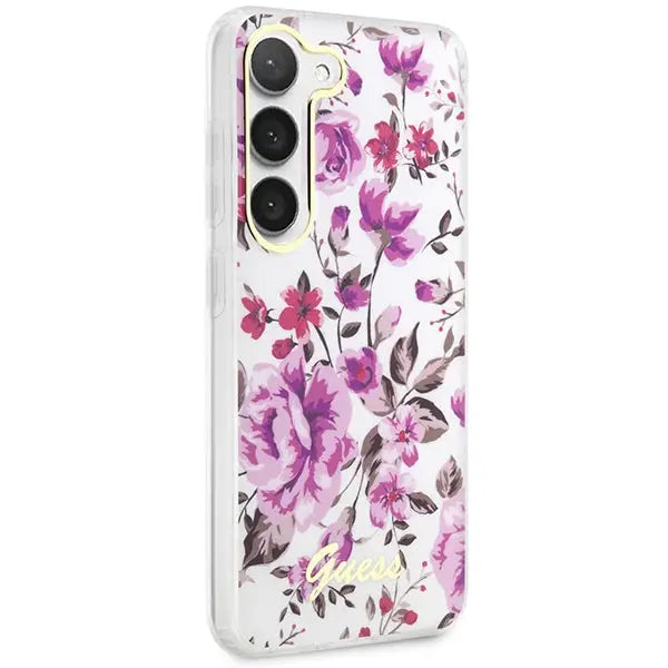 Guess GUHCS23SHCFWST S23 S911 white/white hardcase Flower Collection - Cell phone cases and covers<<<HurtelXML