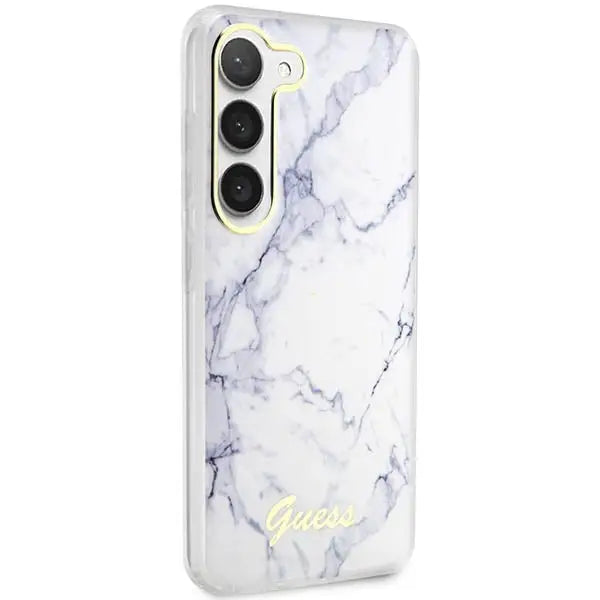 Guess GUHCS23SPCUMAH S23 S911 white/white hardcase Marble - Cell phone cases and covers<<<HurtelXML