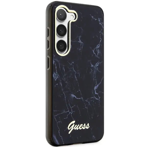 Guess GUHCS23SPCUMAK S23 S911 black/black hardcase Marble - Cell phone cases and covers<<<HurtelXML