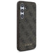 Guess GUHCS24FEG4GFBR S24 FE S721 brown/brown hardcase 4G Metal Gold Logo - Cell phone cases and covers<<<HurtelXML