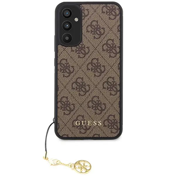 Guess GUHCSA34GF4GBR A34 5G A346 brown/brown hardcase 4G Charms Collection - Cell phone cases and covers<<<HurtelXML