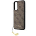 Guess GUHCSA34GF4GBR A34 5G A346 brown/brown hardcase 4G Charms Collection - Cell phone cases and covers<<<HurtelXML