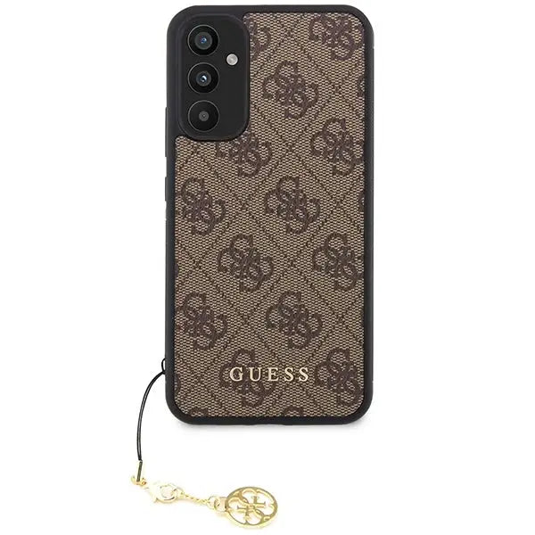 Guess GUHCSA34GF4GBR A34 5G A346 brown/brown hardcase 4G Charms Collection - Cell phone cases and covers<<<HurtelXML
