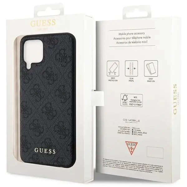Guess GUHCSM33G4GFGR M33 5G M336 grey/grey hard case 4G Metal Gold Logo - Cell phone cases and covers<<<HurtelXML