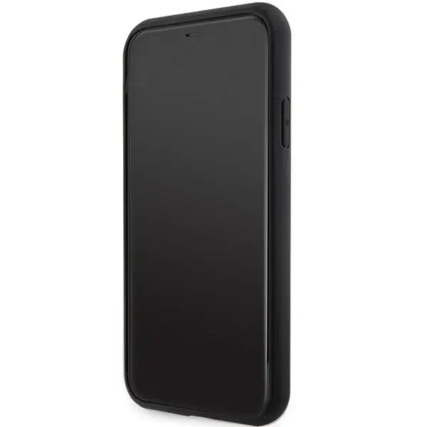 Guess GUHMN61HGCFSEK iPhone 11 / Xr 6.1’’ black/black hardcase GCube Stripes MagSafe - Cell phone cases