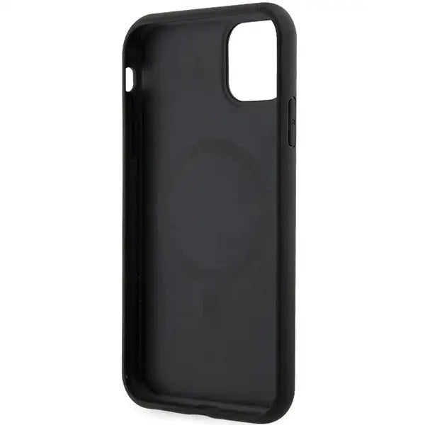 Guess GUHMN61HGCFSEK iPhone 11 / Xr 6.1’’ black/black hardcase GCube Stripes MagSafe - Cell phone cases