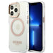 Guess GUHMP13LHTRMD iPhone 13 Pro / 13 6.1 ’gold / gold hard case Metal Outline Magsafe - Cell phone cases