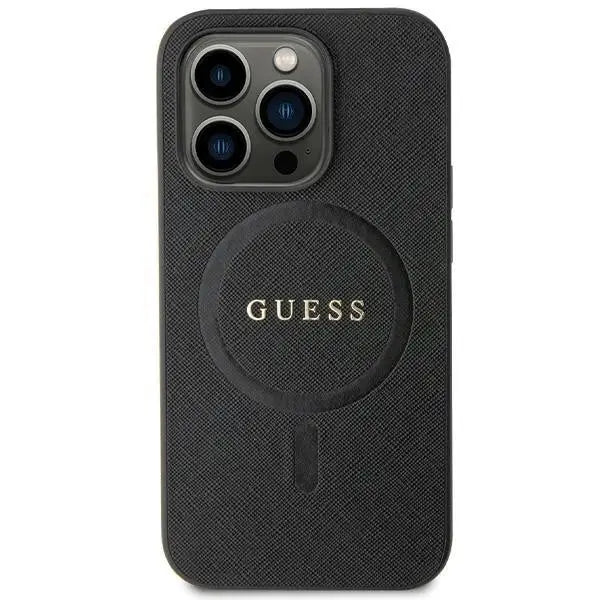 Guess GUHMP13LPSAHMCK case for iPhone 13 Pro / 13 - black Saffiano MagSafe - Cell phone cases and covers<<<HurtelXML