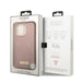 Guess GUHMP13LSAPSTP iPhone 13 Pro / 13 6.1’’ pink/pink hardcase Peony Logo Plate MagSafe - Cell phone cases