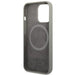 Guess GUHMP13LSPLG iPhone 13 Pro / 13 6.1’’ grey/grey hard case Silicone Logo Plate MagSafe - Cell phone cases