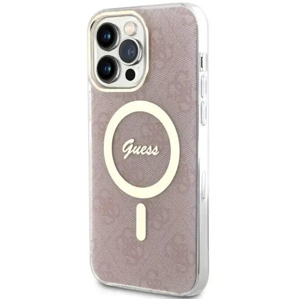 Guess GUHMP13XH4STP iPhone 13 Pro Max 6.7’’ pink/pink hardcase 4G MagSafe - Cell phone cases and covers<<<HurtelXML