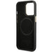 Guess GUHMP14LSAPSTK iPhone 14 Pro 6.1’’ black/black hardcase Peony Logo Plate MagSafe - Cell phone cases