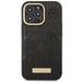Guess GUHMP14LSAPSTK iPhone 14 Pro 6.1’’ black/black hardcase Peony Logo Plate MagSafe - Cell phone cases