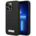 Guess GUHMP14LSBPLK iPhone 14 Pro 6.1’’ black/black hard case Silicone Logo Plate MagSafe - Cell phone cases