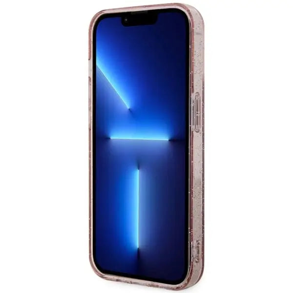 Guess GUHMP14MHCMCGP iPhone 14 Plus 6.7’’ pink/pink hardcase Glitter Gold MagSafe - Cell phone cases