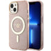 Guess GUHMP14MHCMCGP iPhone 14 Plus 6.7’’ pink/pink hardcase Glitter Gold MagSafe - Cell phone cases