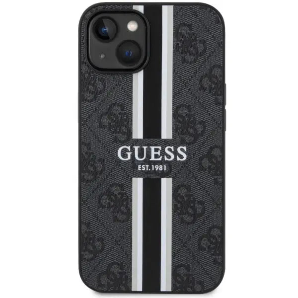 Guess GUHMP14MP4RPSK iPhone 14 Plus 6.7’’ black/black hardcase 4G Printed Stripes MagSafe - Cell phone cases