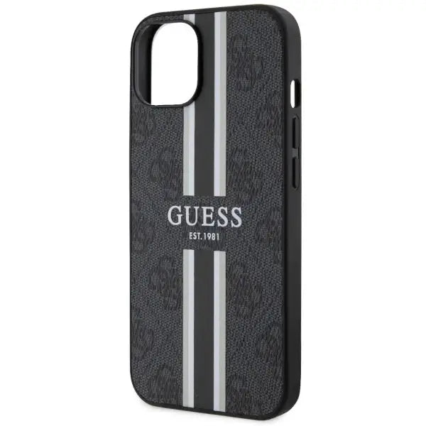 Guess GUHMP14MP4RPSK iPhone 14 Plus 6.7’’ black/black hardcase 4G Printed Stripes MagSafe - Cell phone cases