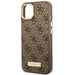 Guess GUHMP14MU4GPRW iPhone 14 Plus 6.7 ’brown / brown hard case 4G Logo Plate MagSafe - Cell phone cases