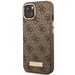 Guess GUHMP14MU4GPRW iPhone 14 Plus 6.7 ’brown / brown hard case 4G Logo Plate MagSafe - Cell phone cases