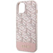 Guess GUHMP14SHGCFSEP iPhone 14 6.1’’ pink/pink hard case GCube Stripes MagSafe - Cell phone cases