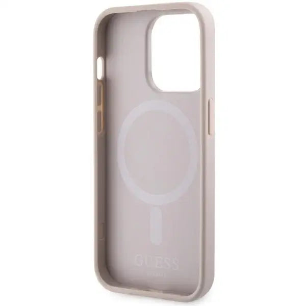 Guess GUHMP14XHGCFSEP iPhone 14 Pro Max 6.7’’ pink/pink hard case GCube Stripes MagSafe - Cell phone cases