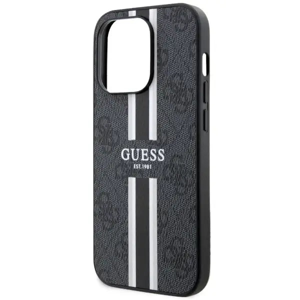 Guess GUHMP14XP4RPSK iPhone 14 Pro Max 6.7’’ black/black hardcase 4G Printed Stripes MagSafe - Cell phone cases