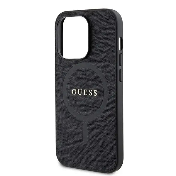 Guess GUHMP15LPSAHMCK iPhone 15 Pro 6.1’’ black/black hardcase Saffiano MagSafe - Cell phone cases
