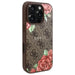 Guess GUHMP16LP4ROPEMCW iPhone 16 Pro 6.3’’ brown/brown hardcase 4G Flowers Print MagSafe - Cell phone cases