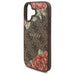 Guess GUHMP16SP4ROPEMCW iPhone 16 6.1’’ brown/brown hardcase 4G Flowers Print MagSafe - Cell phone cases