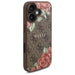 Guess GUHMP16SP4ROPEMCW iPhone 16 6.1’’ brown/brown hardcase 4G Flowers Print MagSafe - Cell phone cases