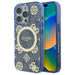 Guess GUHMP16XH4PYEEB iPhone 16 Pro Max 6.9’’ blue/blue hardcase IML Peony On 4G Background MagSafe - Cell phone cases