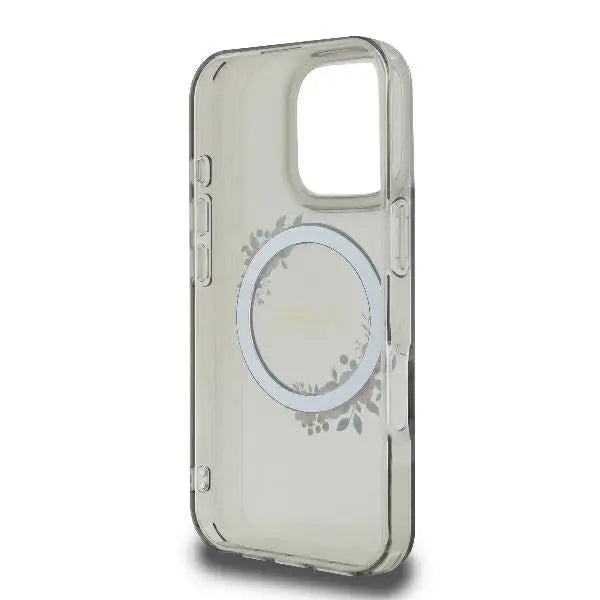 Guess GUHMP16XHFWFCK iPhone 16 Pro Max 6.9’’ black/black hardcase IML Flowers Wreath MagSafe - Cell phone cases