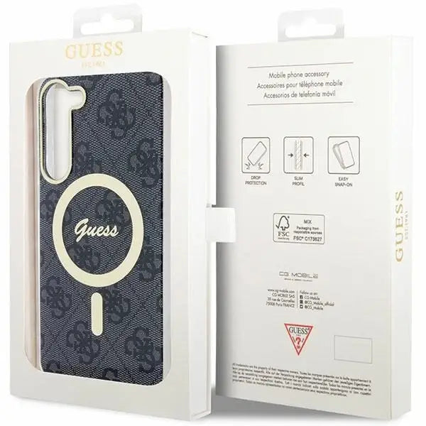 Guess GUHMS23MH4STK S23+ S916 black/black hardcase 4G MagSafe - Cell phone cases and covers<<<HurtelXML