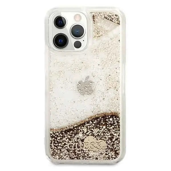 Guess GUOHCP14LGLHFLGO iPhone 14 Pro 6.1 ’gold / gold hardcase Glitter Charms - Cell phone cases and covers<<<HurtelXML