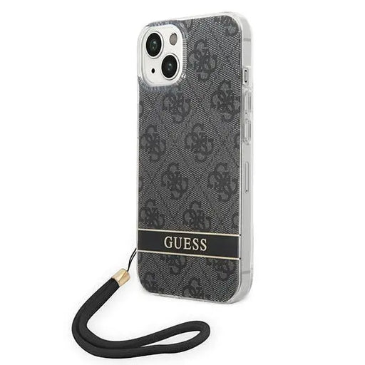 Guess GUOHCP14MH4STK iPhone 14 Plus 6.7 ’black / black hardcase 4G Print Strap - Cell phone cases and covers<<<HurtelXML