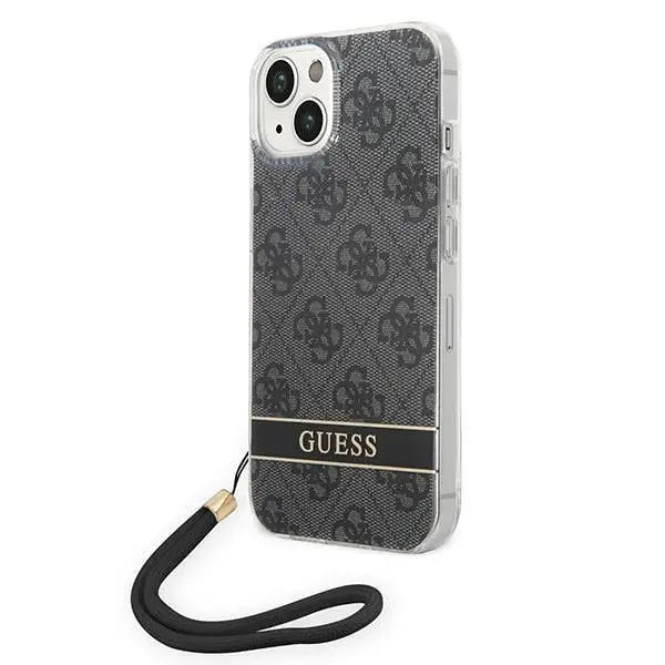 Guess GUOHCP14MH4STK iPhone 14 Plus 6.7 ’black / black hardcase 4G Print Strap - Cell phone cases and covers<<<HurtelXML