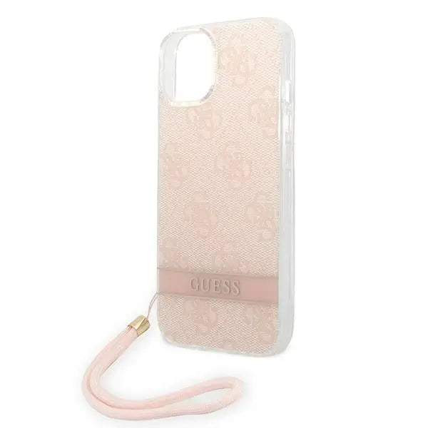Guess GUOHCP14MH4STP iPhone 14 Plus 6.7 ’pink / pink hardcase 4G Print Strap - Cell phone cases and covers<<<HurtelXML
