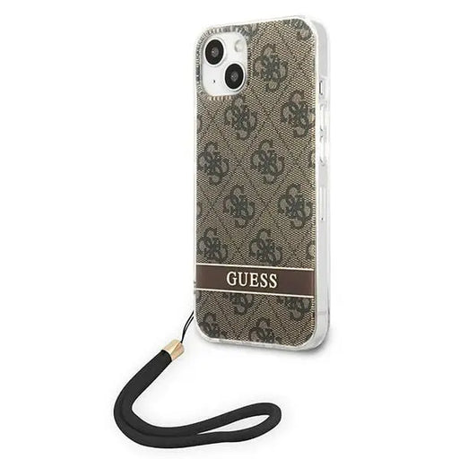 Guess GUOHCP14MH4STW iPhone 14 Plus 6.7 ’brown / brown hardcase 4G Print Strap - Cell phone cases and covers<<<HurtelXML