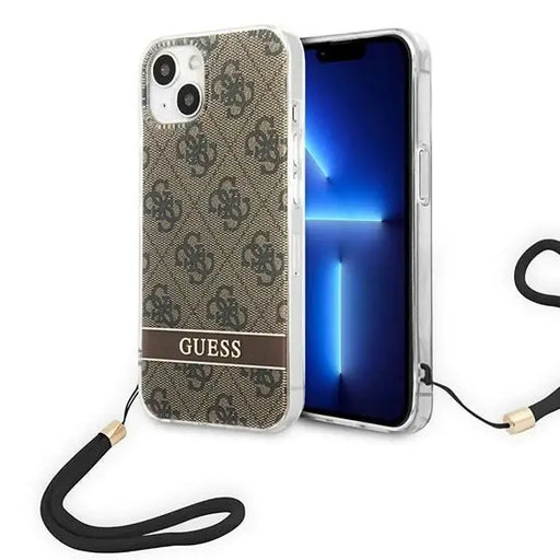 Guess GUOHCP14SH4STW iPhone 14 6.1 ’brown / brown hardcase 4G Print Strap - Cell phone cases and covers<<<HurtelXML