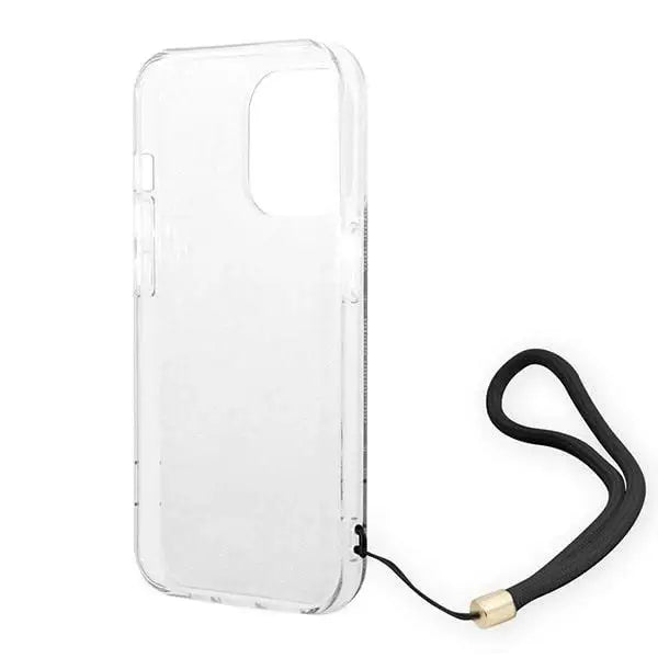 Guess GUOHCP14XH4STK iPhone 14 Pro Max 6.7’’ black/black hardcase 4G Print Strap - Cell phone cases