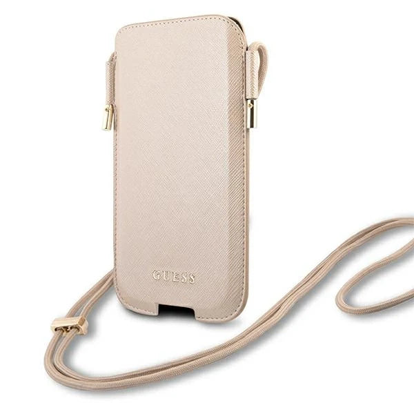 Guess Handbag GUHCP12MSAPSLG 6.1’’ gold/gold Saffiano - Others<<<HurtelXML