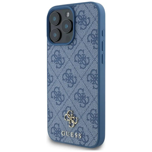 Guess HC PU 4G Small 4G and Classic Case for iPhone 16 Pro Max MagSafe - Blue - Cell phone cases and covers<<<HurtelXML
