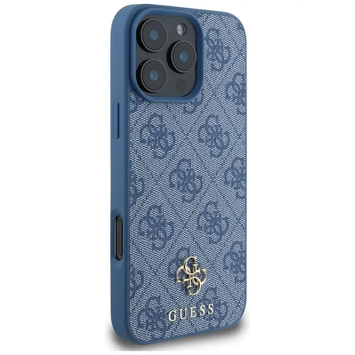 Guess HC PU 4G Small 4G and Classic Case for iPhone 16 Pro Max MagSafe - Blue - Cell phone cases and covers<<<HurtelXML