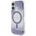 Guess HC Resin Bottom Glitter MagSafe case for iPhone 16 - purple - Cell phone cases and covers<<<HurtelXML