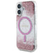 Guess HC Resin Bottom Glitter MagSafe iPhone 16 Case - Pink - Cell phone cases and covers<<<HurtelXML